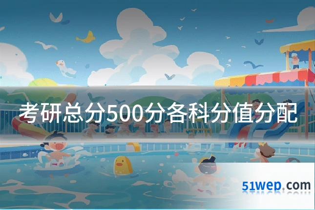 考研总分500分各科分值分配