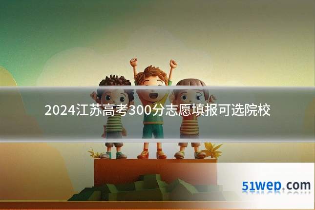 2024江苏高考300分志愿填报可选院校
