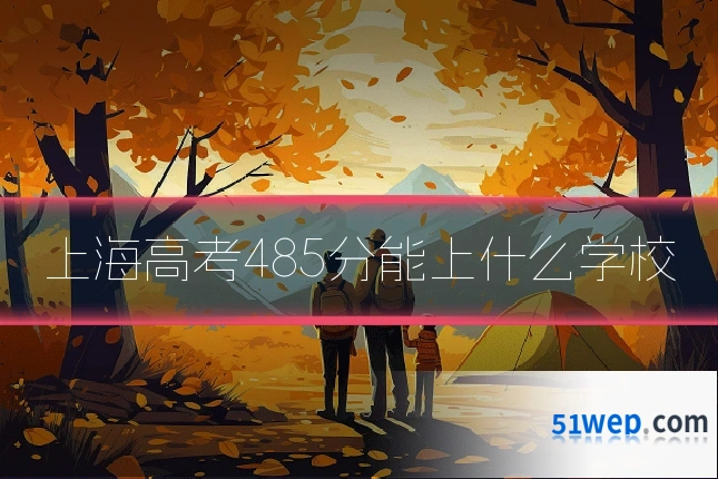 上海高考485分能上什么学校
