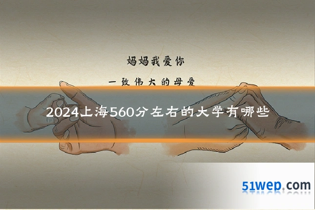 2024上海560分左右的大学有哪些