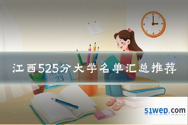 江西525分大学名单汇总推荐