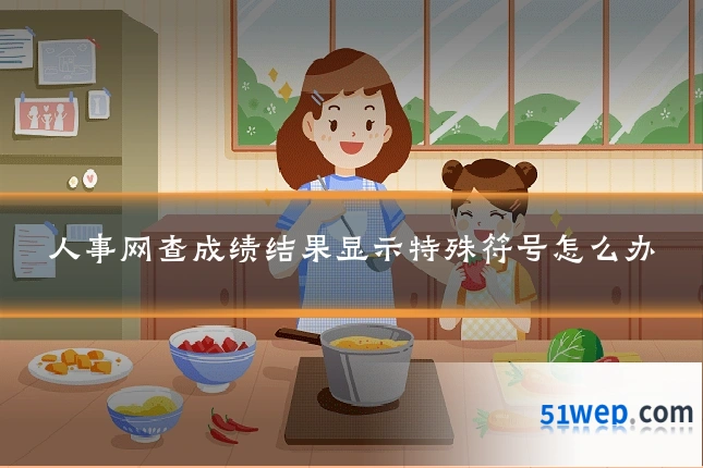 人事网查成绩结果显示特殊符号怎么办