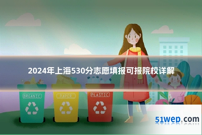 2024年上海530分志愿填报可报院校详解