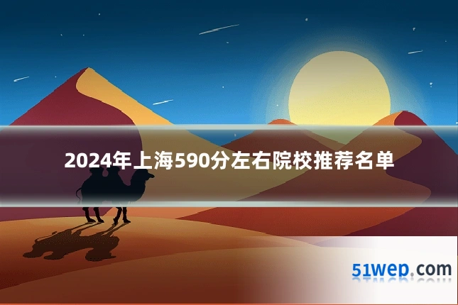 2024年上海590分左右院校推荐名单