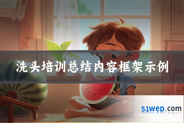 洗头培训总结内容框架示例