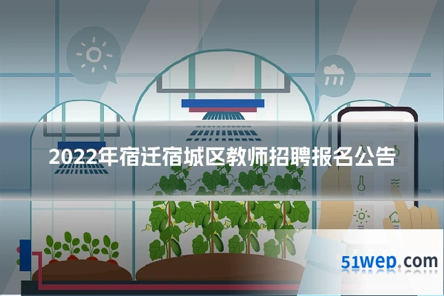 2022年宿迁宿城区教师招聘报名公告