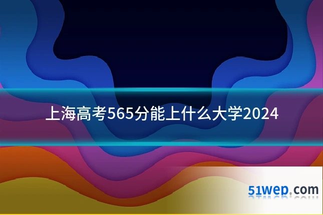 上海高考565分能上什么大学2024