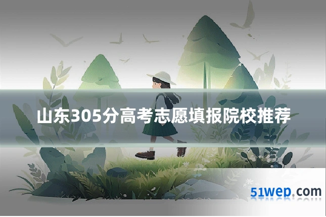 山东305分高考志愿填报院校推荐