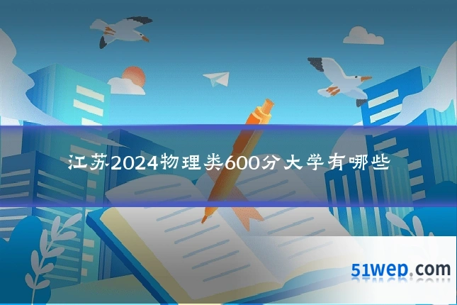 江苏2024物理类600分大学有哪些