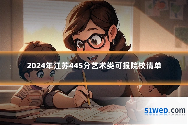 2024年江苏445分艺术类可报院校清单