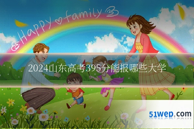 2024山东高考395分能报哪些大学