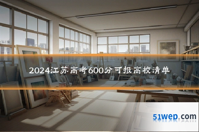 2024江苏高考600分可报高校清单