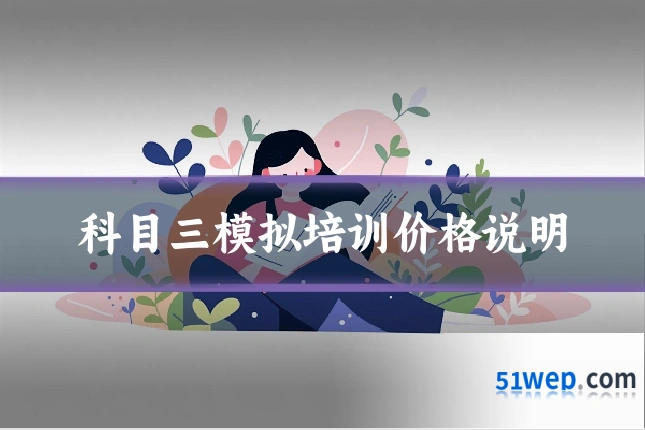 科目三模拟培训价格说明