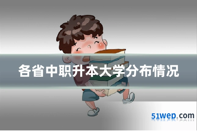 各省中职升本大学分布情况