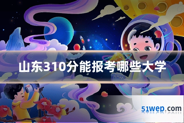 山东310分能报考哪些大学