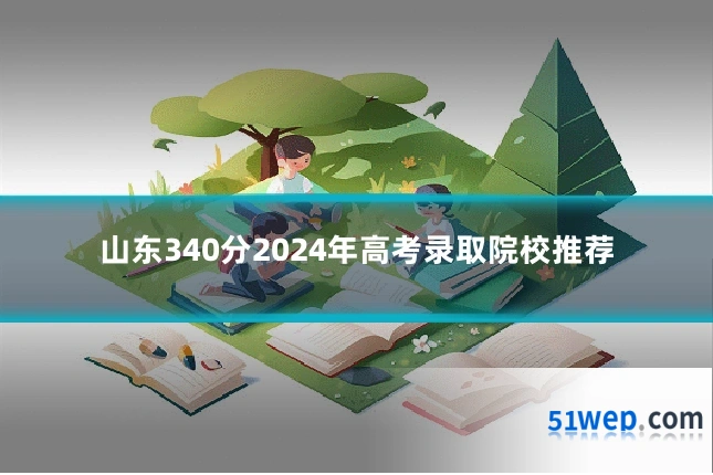 山东340分2024年高考录取院校推荐