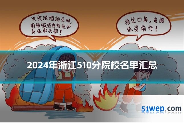 2024年浙江510分院校名单汇总