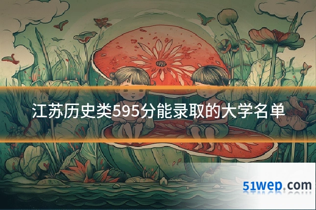 江苏历史类595分能录取的大学名单