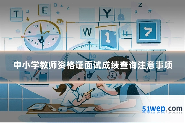 中小学教师资格证面试成绩查询注意事项
