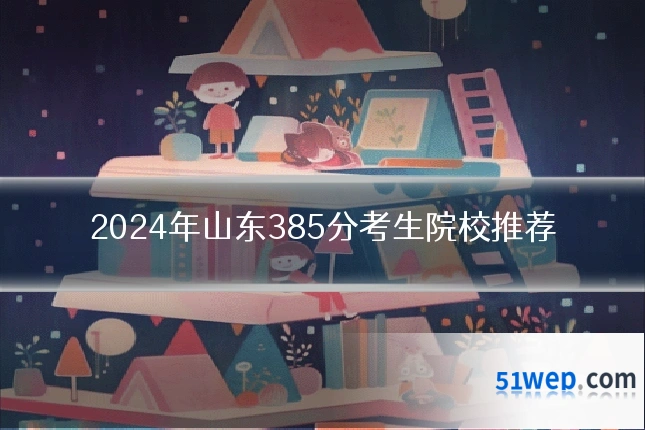 2024年山东385分考生院校推荐