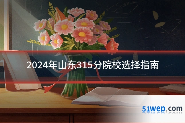 2024年山东315分院校选择指南
