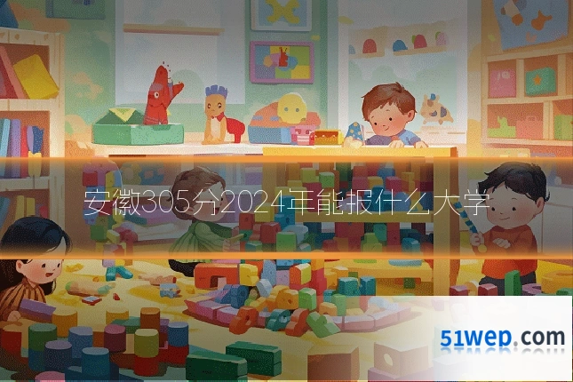 安徽305分2024年能报什么大学