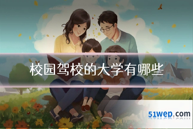 校园驾校的大学有哪些