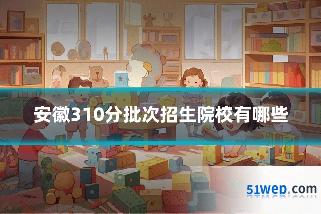 安徽310分批次招生院校有哪些