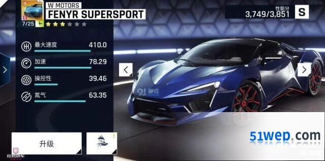 狂野飙车9Fenyr SuperSport性能解析