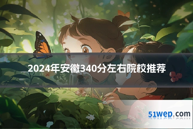 2024年安徽340分左右院校推荐