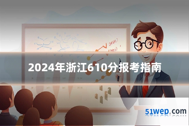 2024年浙江610分报考指南
