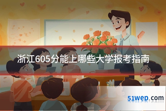 浙江605分能上哪些大学报考指南
