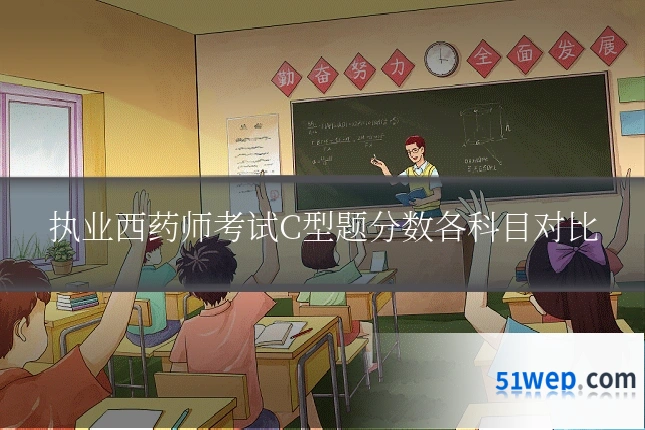 执业西药师考试C型题分数各科目对比