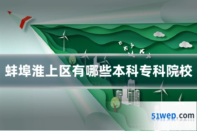 蚌埠淮上区有哪些本科专科院校