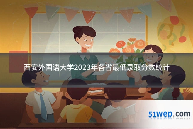 西安外国语大学2023年各省最低录取分数统计