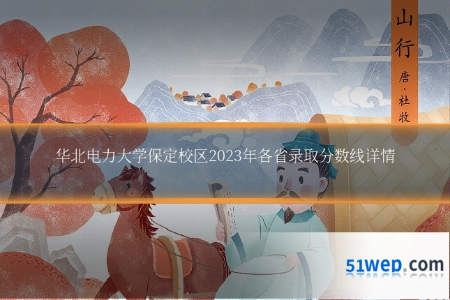 华北电力大学保定校区2023年各省录取分数线详情