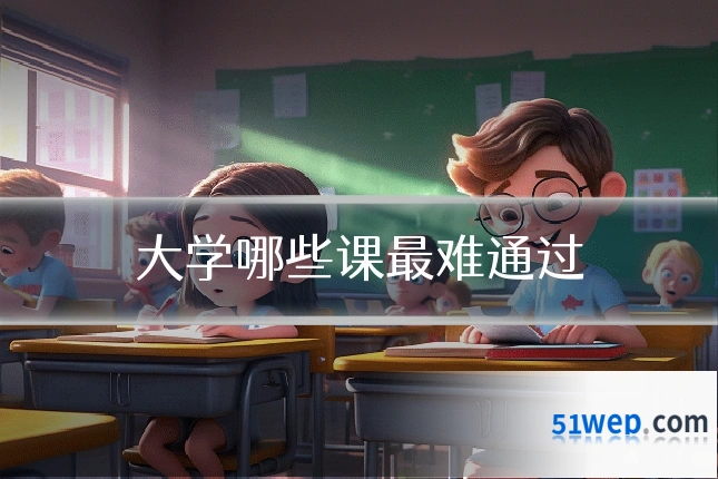 大学哪些课最难通过