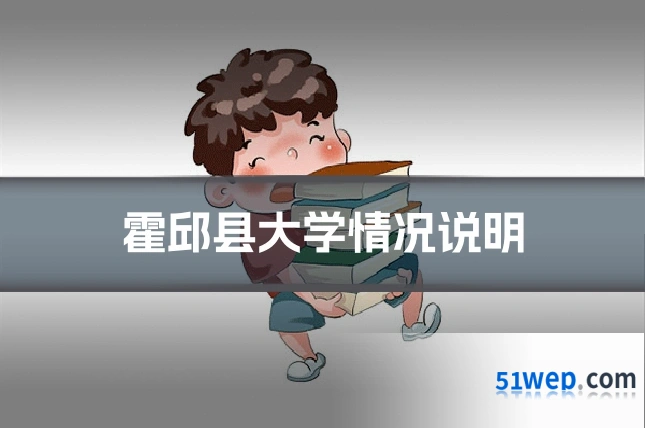 霍邱县大学情况说明