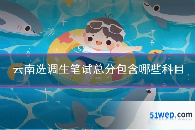 云南选调生笔试总分包含哪些科目
