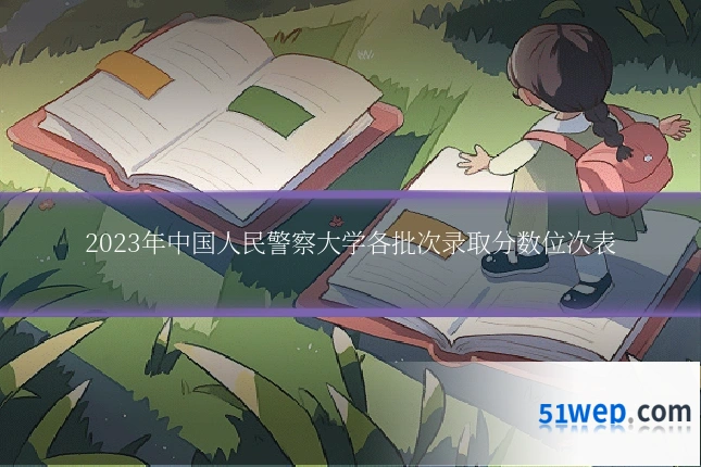 2023年中国人民警察大学各批次录取分数位次表