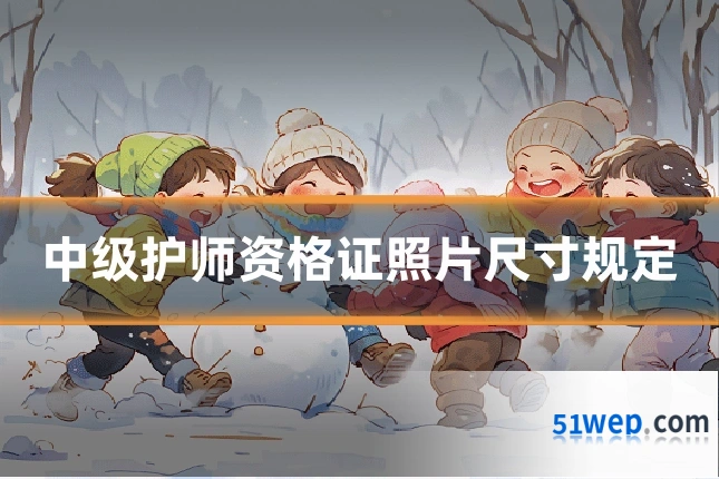 中级护师资格证照片尺寸规定