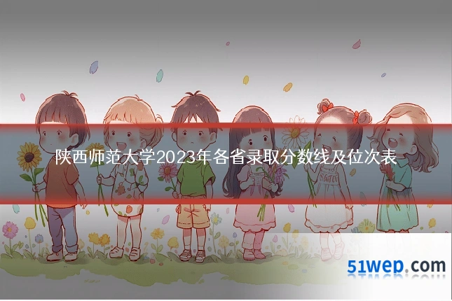 陕西师范大学2023年各省录取分数线及位次表