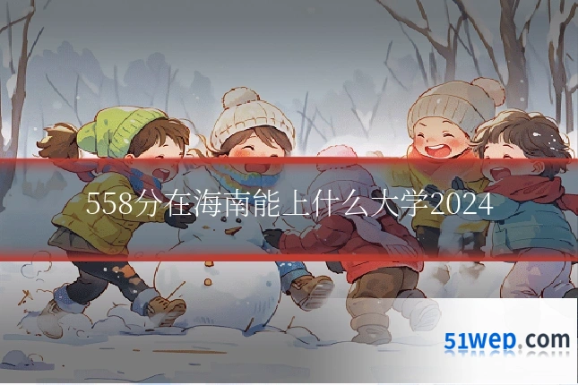 558分在海南能上什么大学2024