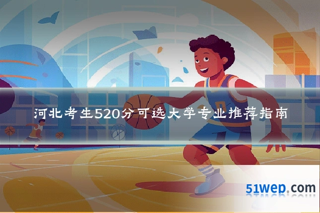 河北考生520分可选大学专业推荐指南