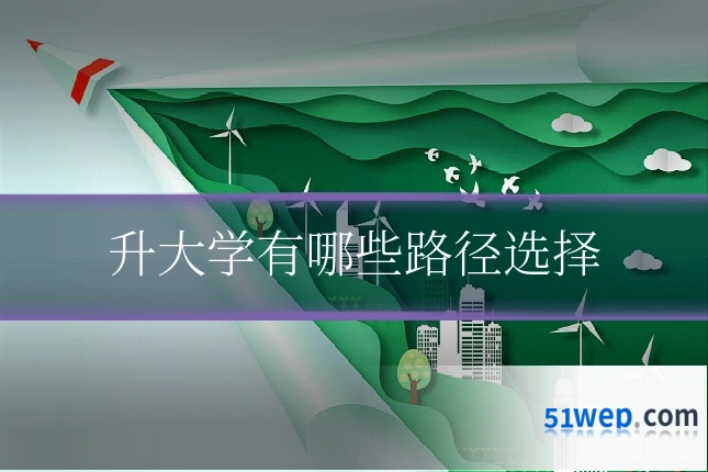 升大学有哪些路径选择