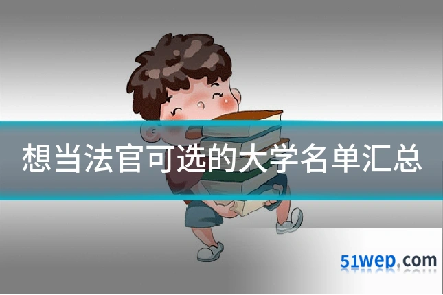 想当法官可选的大学名单汇总