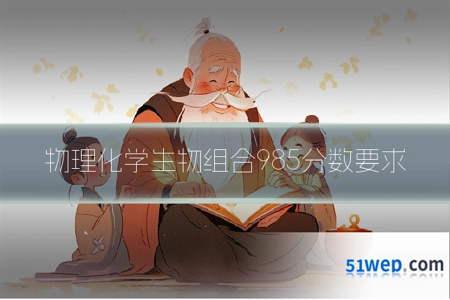 物理化学生物组合985分数要求
