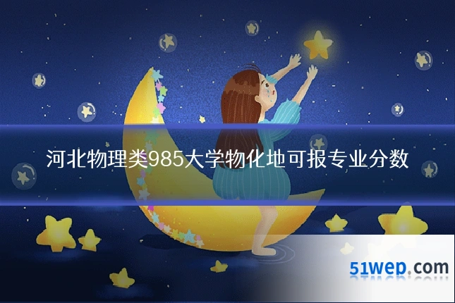 河北物理类985大学物化地可报专业分数