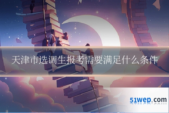 天津市选调生报考需要满足什么条件