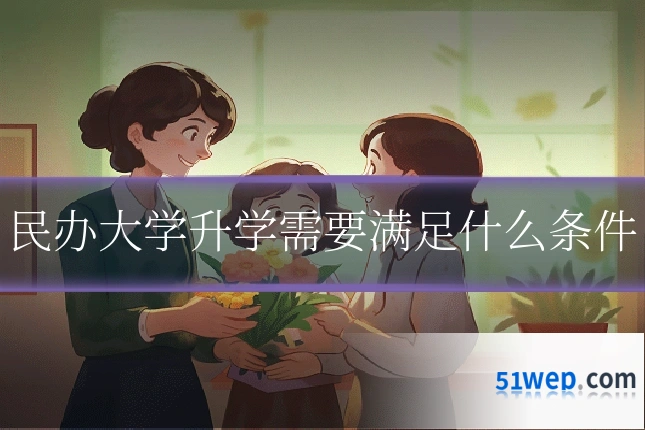 民办大学升学需要满足什么条件